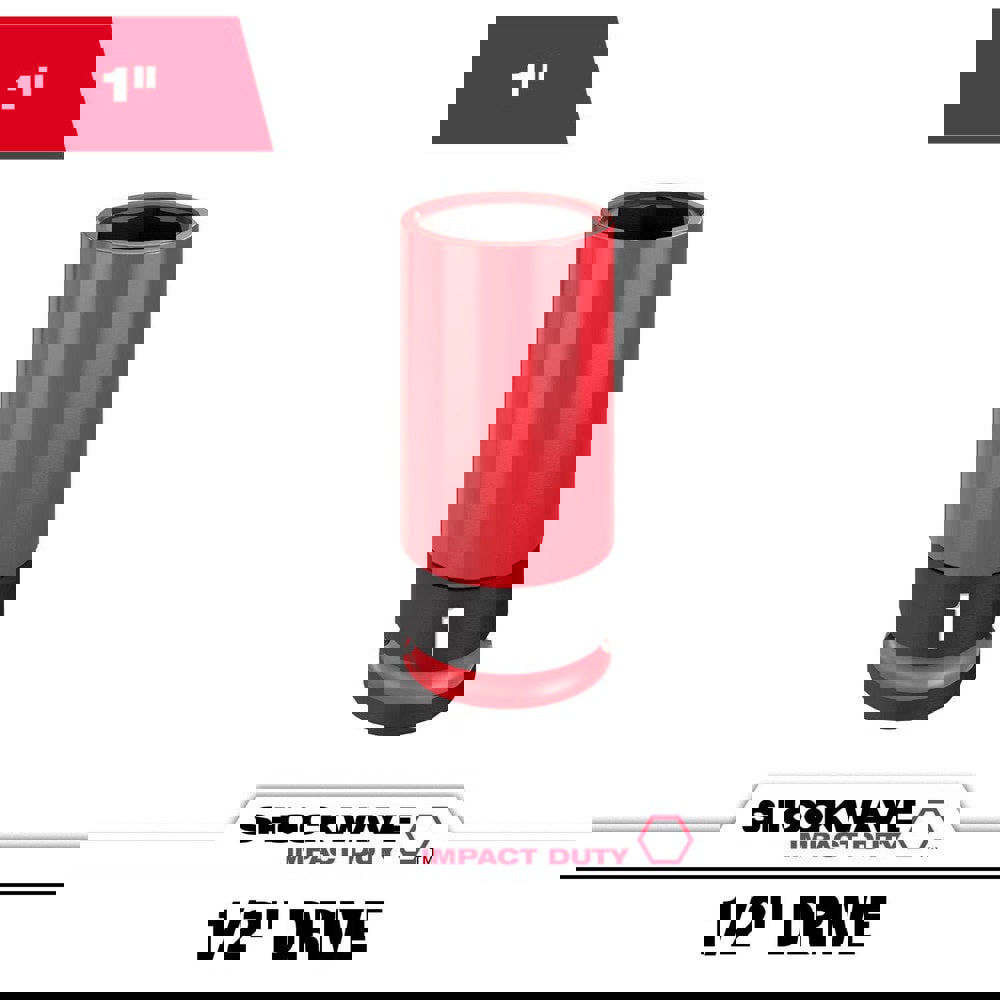 Specialty Sockets; Socket Type: Deep Socket ; Type: Deep ; Drive Size: 1/2 ; Socket Size: 1 in ; Insulated: No ; Non-sparking: No